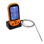 Digital insertion cooking / kitchen thermometer and for barbeque, orange color, model TG02